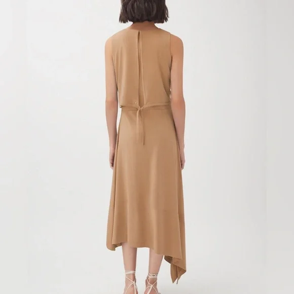 Cuyana Asymmetrical Overlay Midi Dress Cuyana Asymmetrical Overlay Midi Dress